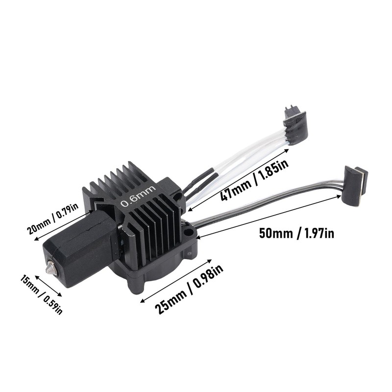 Asixxsix Hotend Kit with Fan for Lab P1P P1S 3D