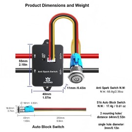 AS100 Anti Spark Power Switch 100A 84V DC for ESC FPV Drone eVTOL Robotics