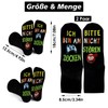 KAHOUI 2 Pairs Black Funny Socks Funny Gifts for Men