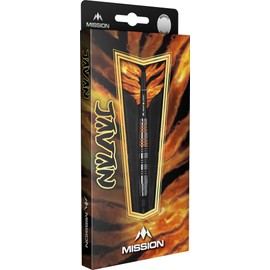 Mission | Javan Darts | Silver | Brass Barrel | Soft Tip Darts Set | 18g.