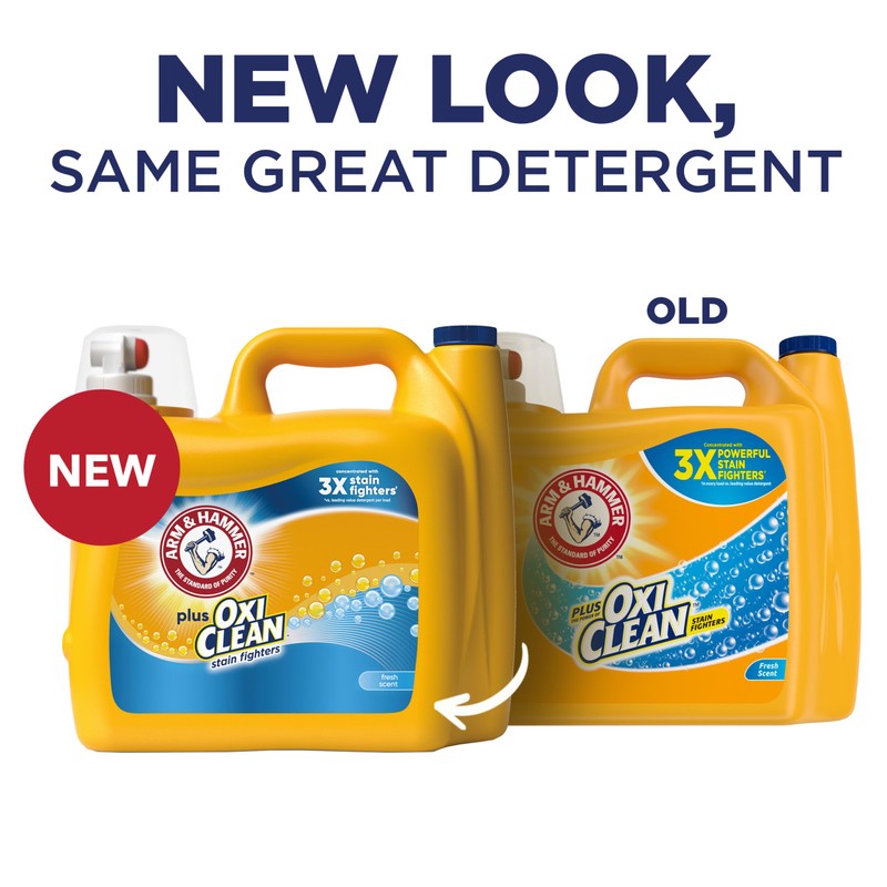 ARM & HAMMER Plus OxiClean Stain Fighters Liquid Laundry Detergent,
