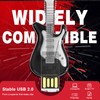 FEBNISCTE Metal Guitar USB 2.0 Stick 16GB 32GB USB Flash