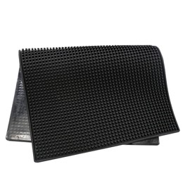 OHPHCALL Salon Anti-Skid Clippers Mat for Hair Trimmers Durable Pu Soft Gel Tool Storage Lightweight Portable Barber Table Mat for Home Salon Use