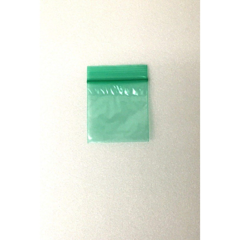 2"X2" (2020) Green Color Apple Brand Bags Mini ZipLock Baggies,