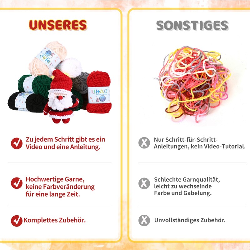 LIHAO Crochet Set for Beginners, Complete Crochet Pack, Knitting Set