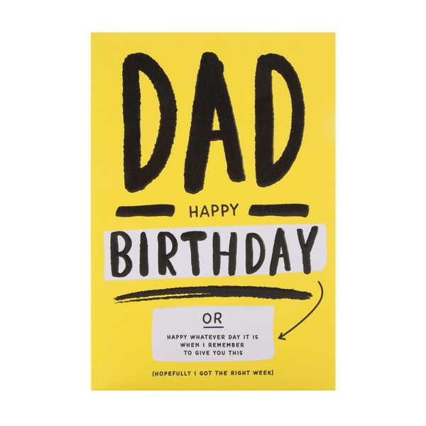 Hallmark Birthday Card for Dad - Funny Contemporary Text Design