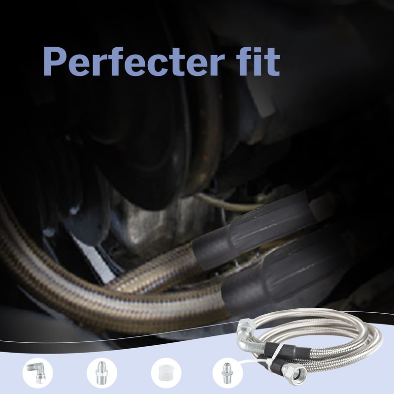 GSTP 6AN SS Transmission Cooler Hose Line Kitting Stainless Steel