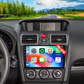 Wireless Carplay Radio for Subaru Forester WRX 2015-2018 Stereo, 9'' Touch Screen for Forester WRX Head Unit with Bluetooth, Wireless Android Auto, GPS, WiFi, HiFi, FM, SWC, Mic, Backup Cam