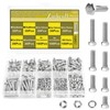 Zmbroll M3 Hex Head Bolts 490Pcs Metric Heavy Duty Hex