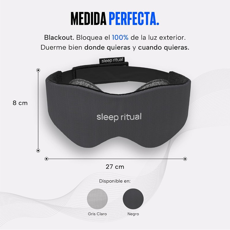 Sleep Ritual Antifaz Premium para Dormir con Tecnología Blackout