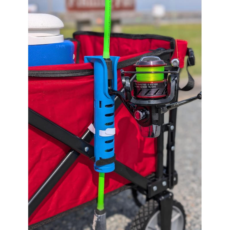 Fishing Rod Holders for Folding Wagon, Designed for Beach Fishing