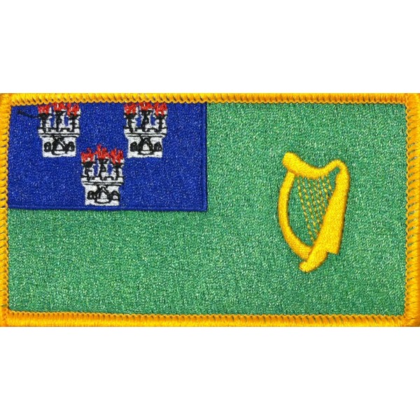 DUBLIN IRELAND Flag Iron-On Patch Embroidered Tactical Morale Patch IRISH