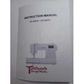 Instruction Manual for Singer HD6800C Sewing Machine (Repr) (Regular Size (8 1/2" x 5 1/2"))