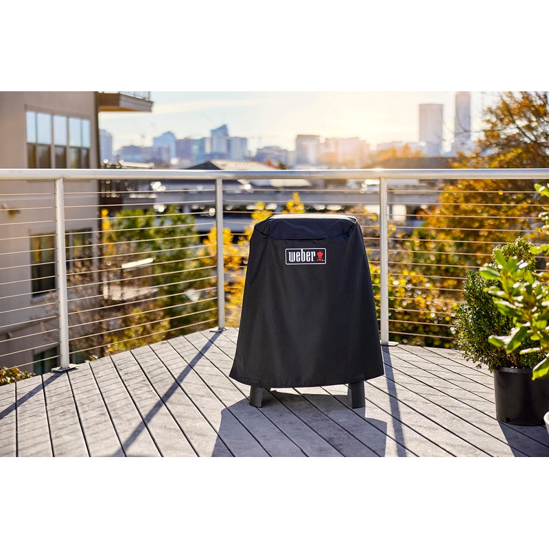 Weber Grill Cover for Lumin Electric Grill When Using Lumin