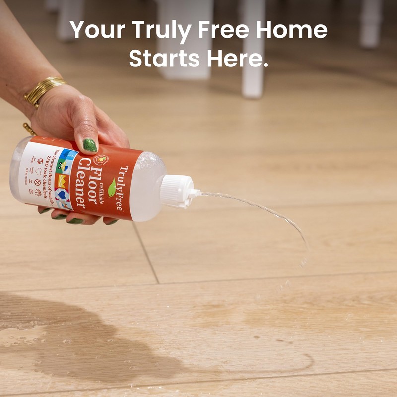 Truly Free Floor Cleaner Kit - Plant-Based Mopping Solution (16oz