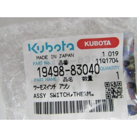 Kubota NEW GENUINE KUBOTA THERMO TEMP SWITCH PART # 19498-83040
