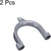 2Pcs Gray Clothes Washer Drain Hose Holder - U-Shape Washing