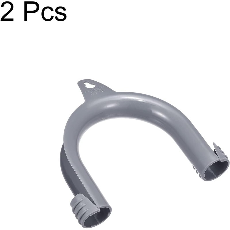 2Pcs Gray Clothes Washer Drain Hose Holder - U-Shape Washing
