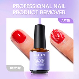 Gellen Gellen Gel Nail Polish Remover, 2 Pack Professional Gel Polish Remover for Nails, Quick & Easy Polish Remover In 3-5 Minutes, No Need for Foil Soaking Or Wrapping