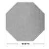 Autotech Park Matte Black Window Shade in 24 inches Diameter,