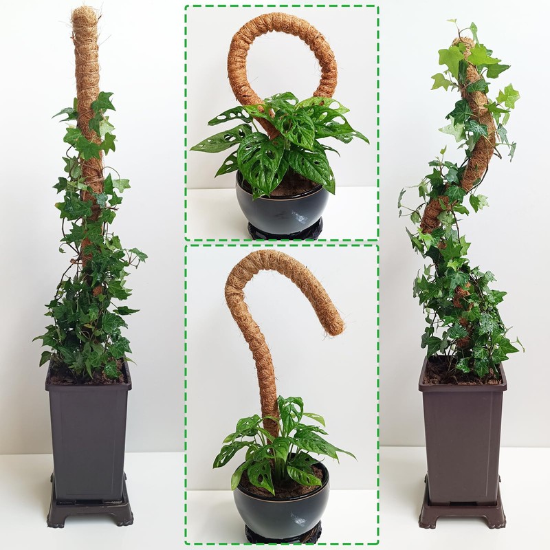 2 Pack Moss Pole, 28 Inch Bendable Moss Pole for