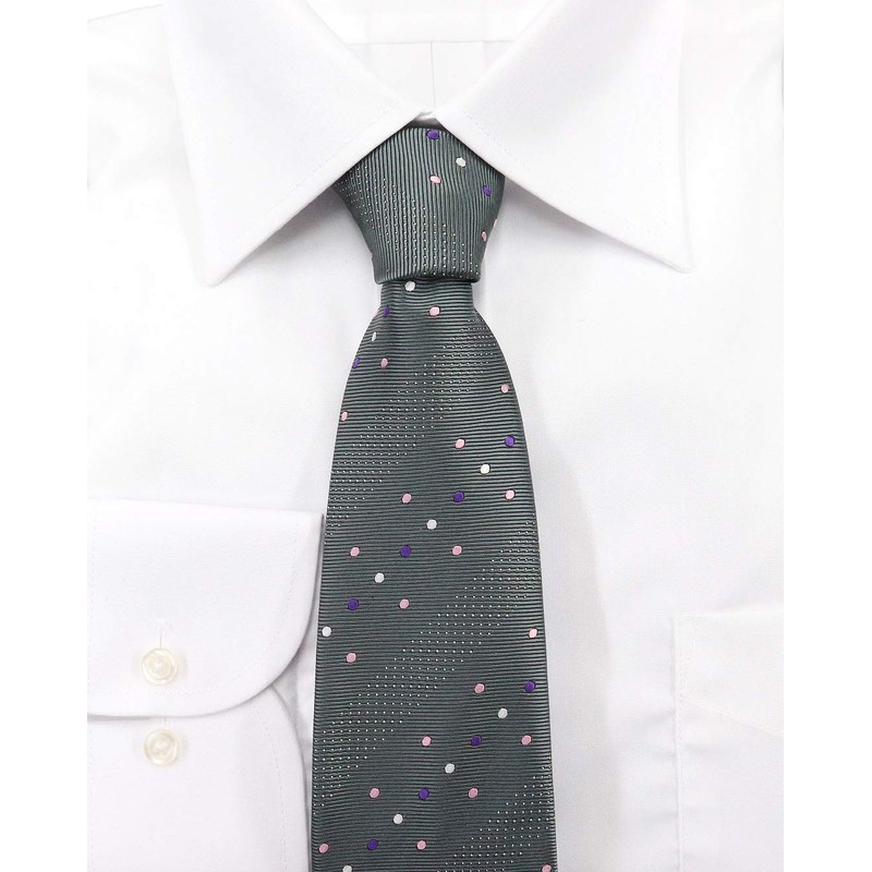 MICHIKO LONDON Brand Necktie, Made in Japan, Nishijin Textile, 100%