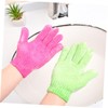 Beavorty Pair Body Scrub Gloves Nylon Shower Gloves Body Scrub