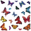 Iconikal 100-Count Static Cling Vinyl Window Decorations, Butterflies (5 Sheets