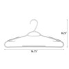 Finnhomy 50 Pack Plastic Hangers, Durable Clothes Hangers with Non-Slip