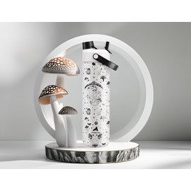 POWCAN 26 oz Insulated Water Bottle with 2-in-1 Straw and Spout Lid, Keep Cold 24H, Leak-Proof, Fits in Car Cup Holder, Stainless Steel Water Bottle for Sports, Travel, Gym, and School (Swamp Doodle)