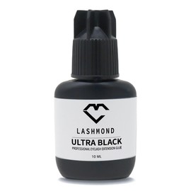 Pro Strong Eyelash Extension Glue Ultra Black -Lash Adhesive (10 ml) / 2-3 Sec Drying time/Retention – 6 to 8 Weeks/Maximum Bonding Power/Black Adhesive for Semi-Permanent Extensions