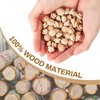 200-Piece Hardwood Mushroom Caps - 5/16 Inch Wooden Button Plugs