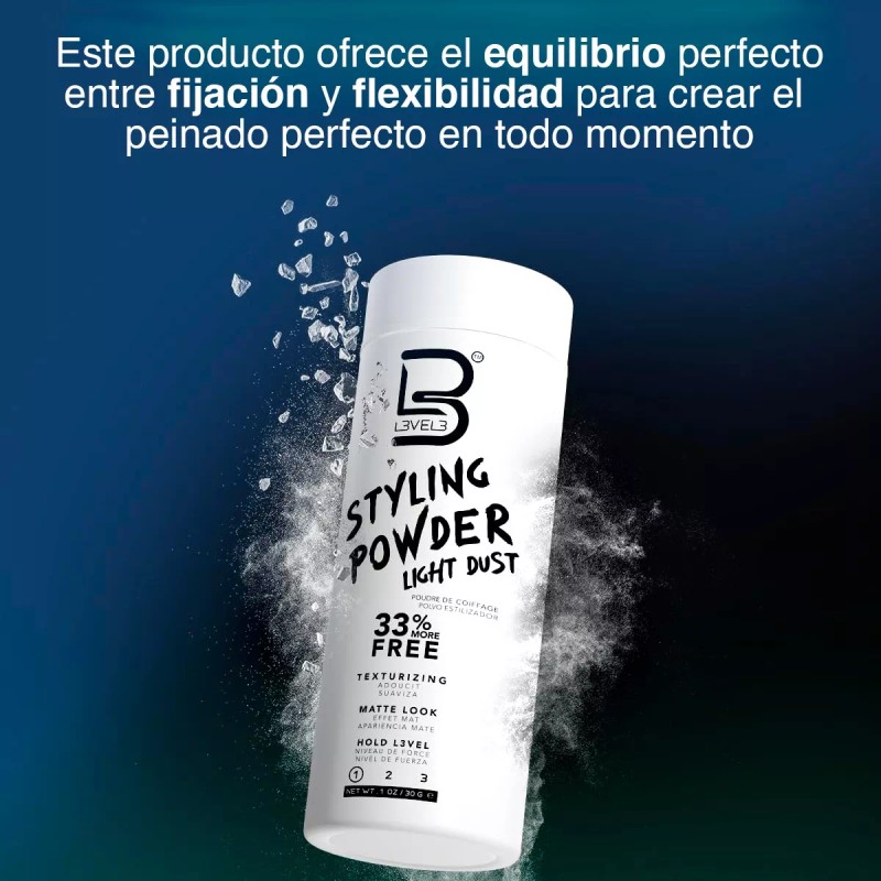 L3vel3 Cera En Polvo Para Cabello Level 3 Fijación Efecto