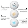 PLIGREAT Weather Pattern Stickers for Golf Ball Marker 2 Sheets