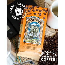 Raven's Brew Coffee High Caffeine Coffee Dark Roast Whole Bean – Three Peckered Billy Goat 12oz