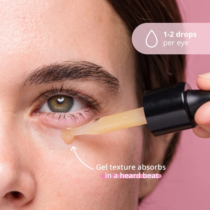 Freshly Cosmetics Hyper-Concentrate Eye Serum Vegan Hyaluronic Acid Reduces Dark