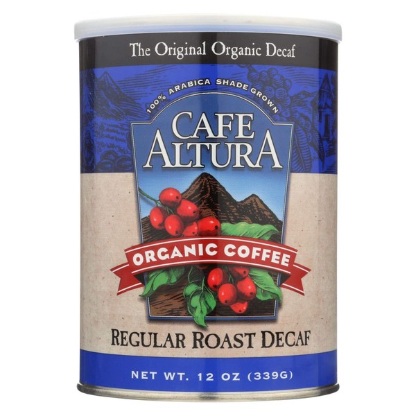 CAFE ALTURA COFFEE GRND DCF REG RST ORG, 12 OZ
