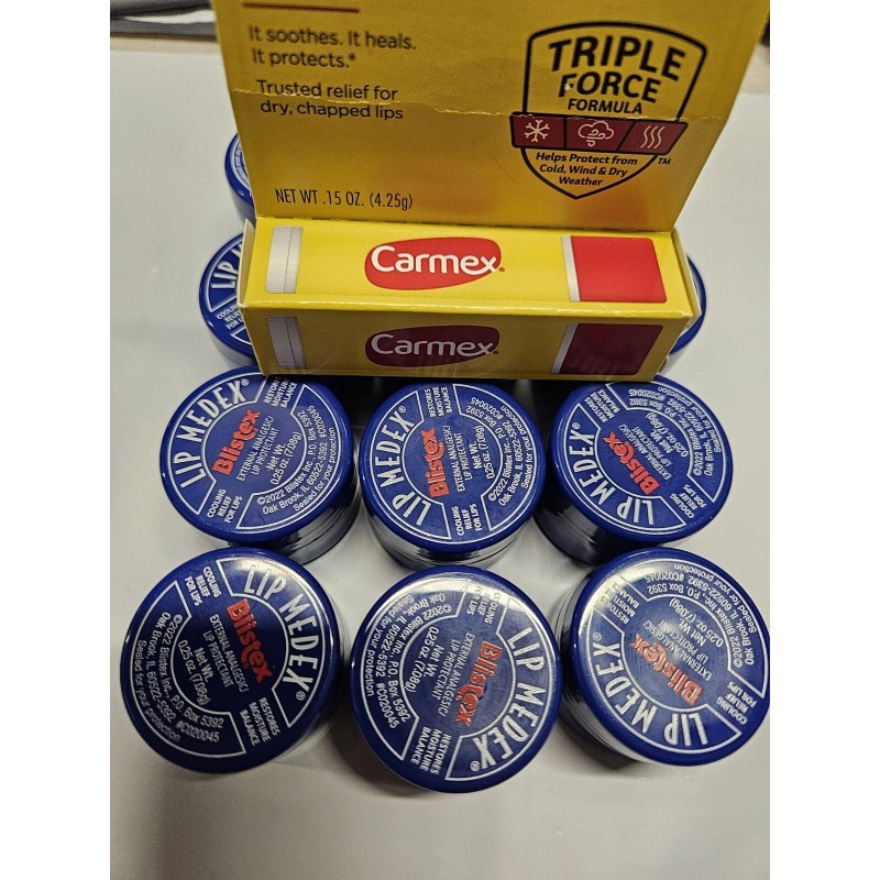 Blistex LIP MEDEX 0.25oz 12 Pack + Free 1 Carmex