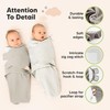 3-Pack Organic Swaddles for Newborns, Baby Sleep Sacks 0-3 Months