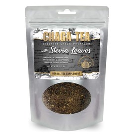 Siberian Chaga Mushroom Loose Tea with Stevia Leaves 4 Oz. (113g.)
