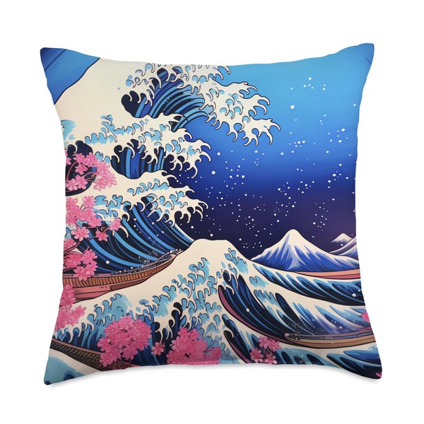 Wave Bloom Vibes Artistry Vibrant Colors Japanese Cherry Blossom Wave