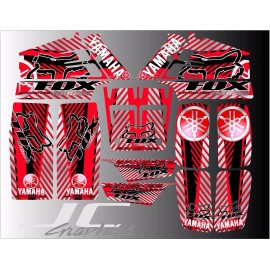 Banshee Yamaha banshee full graphics kit Red....THICK AND HIGH GLOSS