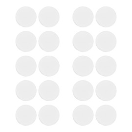 HARFINGTON 10 Pairs Glasses Ear Grip Silicone Round Type 12mm Eyeglasses Temple Grips Retainer Anti Slip Soft Eyeglass Ear Grips for Eyeglasses Sunglasses Sport Glasses, White