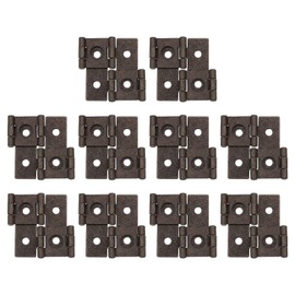 uxcell Double Acting Hinges Folding Screen, 10Pcs 1.85" Double Swing Hinges Retro Style 270 Degree Rotation Screen Door Hinges, Red Bronze