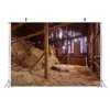 BELECO 5x3ft Fabric Farm Backdrop Interior of Old Barn with
