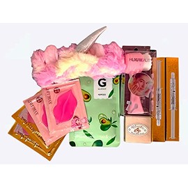 KIT MAQUILLAJE PARA PIEL PERFECTA - CEPILLO LIMPIADOR FACIAL SKIN CARE CON MASCARILLAS DIADEMA Y ÁCIDO FACIAL – SET MAQUILLAJE SKIN CARE PARA PIEL BRI