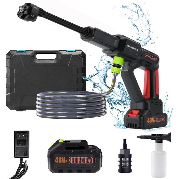 Cordless Pressure Washer 1060 PSI, 3 Speeds Ajustable Electric Power
