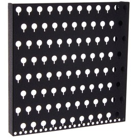 Angelynn's Wall Mounted Earring Holder Organizer for Stud Dangle Pierced Earrings, Hanging Closet Jewelry Storage Rack, Sariea Black