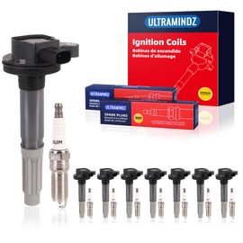 Ignition Coils & Spark Plugs for Ford F150 5.0L V8 2011-2016 Mustang 5.0L V8 2011 2012 2013 2014 2015 2016 Replacement for UF622 DG542 48763 GN10420 C756 BR3Z-12029-A BR3E12A375AA