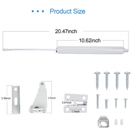 ‎Luleyjor Storm Door Closer,White,Door Closure with Hold Open Feature & Smooth Closing Motion – for Storm, Screen Doors